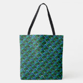 Verde esmeralda e curvas, sob-graad niquelada? tote bag (Voorkant)