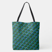 Verde esmeralda e curvas, sob-graad niquelada? tote bag (Achterkant)