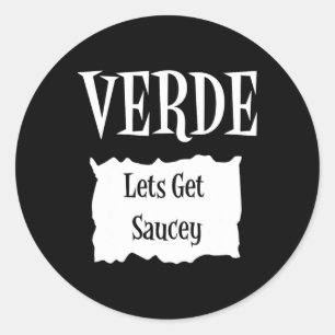 Verde - Hot Packet Halloween Taco Kostuum 2 Ronde Sticker