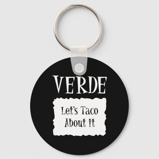 Verde - Hot Packet Halloween Taco Kostuum Sleutelhanger (Voorkant)
