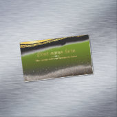  verde pistacho con purpurina magnetisch visitekaartje (Voorbeeld)