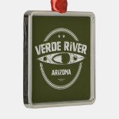 Verde River Arizona Kayaking Metalen Ornament (Rechts)