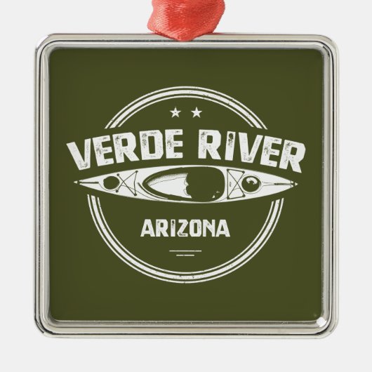 Verde River Arizona Kayaking Metalen Ornament (Voorkant)