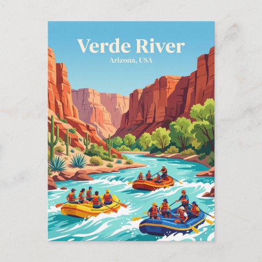 Verde rivier VS Briefkaart (Voorkant)