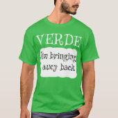 VERDE TACO SAUCE T-SHIRT (Voorkant)