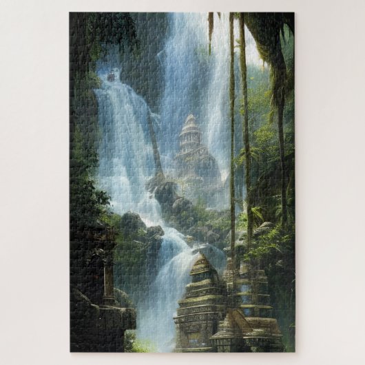 Verdecroft Cascade Waterfall Art Legpuzzel (Verticaal)