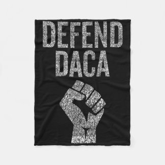 Verdedig Daca Met Verzetsvuist Grafisch Versleten  Fleece Deken