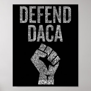 Verdedig Daca Met Verzetsvuist Grafisch Versleten Poster