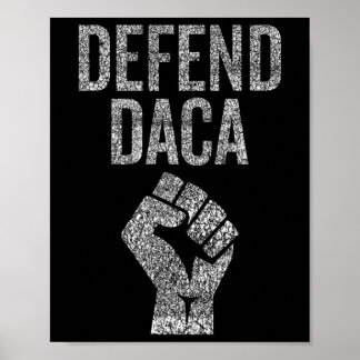 Verdedig Daca Met Verzetsvuist Grafisch Versleten  Poster