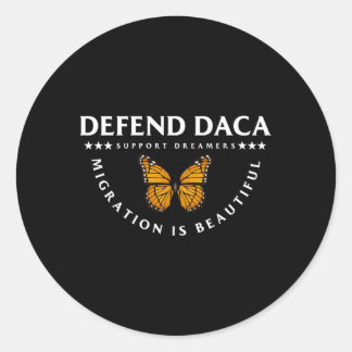 Verdedig DACA Support Dreamers Migratie is prachti Ronde Sticker