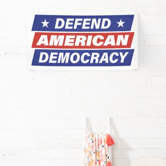 Verdedig de Amerikaanse democratie Banner (Insitu)