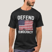 Verdedig de democratie Bescherm stemrechten Bespaa T-shirt (Voorkant)