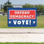 Verdedig de democratie stem! Banner (Insitu)
