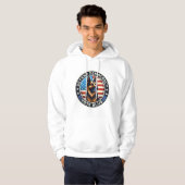 Verdedig de democratie - Stem Blauw - German Sheph Hoodie (Voorkant volledig)