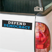 Verdedig de donkere Bumpersticker van de Democrati (Op Truck)