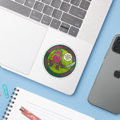 Verdedig De Eer Van De Draak Warrior Fruit  Sticker (Laptop met iPhone)