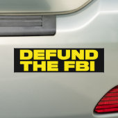 Verdedig de FBI anti-regering Bumpersticker (Op auto)