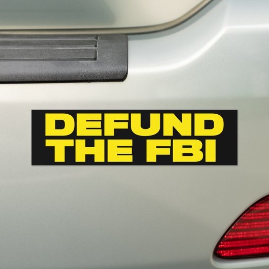 Verdedig de FBI anti-regering Bumpersticker (Op auto)