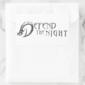 Verdedig de nacht Logo Stickers (Tas)