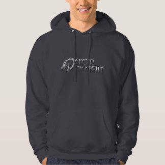 Verdedig de nachtgladde Logo-hoodie Hoodie