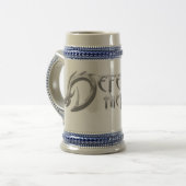 Verdedig de nachtgladde Logo Stein Bierpul (Voorkant links)