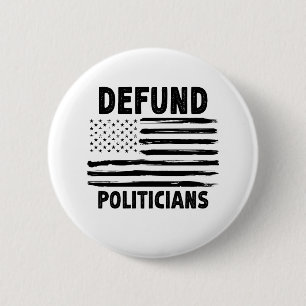 Verdedig de politici en retro Amerikaanse gift Ronde Button 5,7 Cm