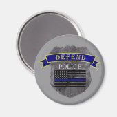 Verdedig de politie Magnet (Voorkant / Achterkant)