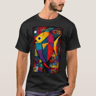 Verdedig de Riffen - Levendige Geometrische Vis me T-shirt