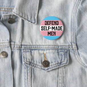 Verdedig de trans mannen ronde button 5,7 cm