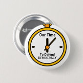 Verdedig Democratie Knop Ronde Button 5,7 Cm (Voorkant /achterkant)