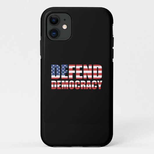 Verdedig Democratie Pro-Democratie Stemrecht Case-Mate iPhone Case (Achterkant)