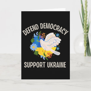 Verdedig Democratie Steun Oekraïne Kaart