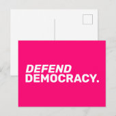 Verdedig democratie Vrouwenrechten pro choice hot  Briefkaart (Voorkant / Achterkant)