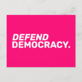 Verdedig democratie Vrouwenrechten pro choice hot  Briefkaart (Voorkant)