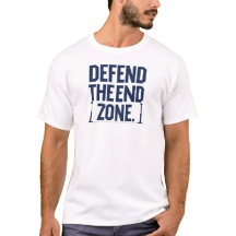 Verdedig het End Zone Football Design