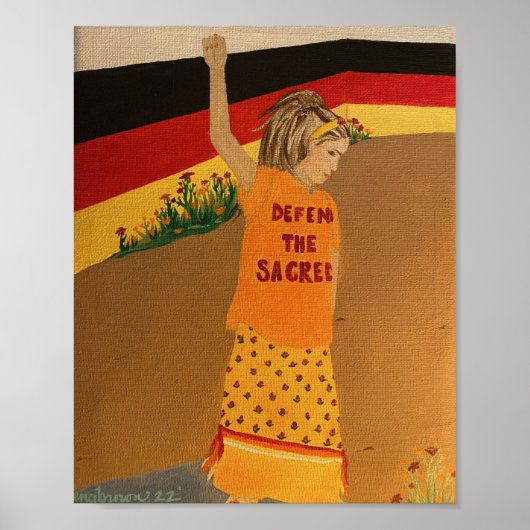 "Verdedig het heilige Poster" Poster (Voorkant)