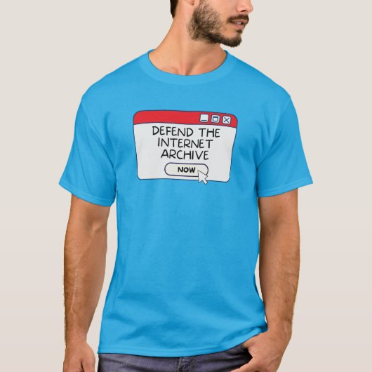 Verdedig het internetarchief T-Shirt (Voorkant)