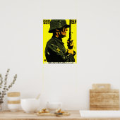 Verdedig jezelf! Bescherm jezelf! Wakker worden! D Poster (Keuken)