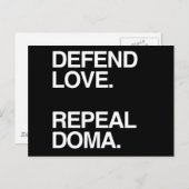 VERDEDIG LIEFDE INTREKKING DOMA - PNG.nl Briefkaart (Voorkant / Achterkant)