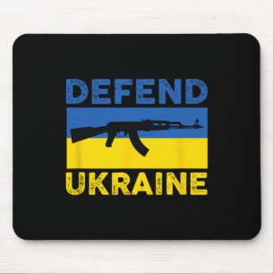 Verdedig Oekraïne - Steun Oekraïne - Vlag Ak-47 Ak Muismat