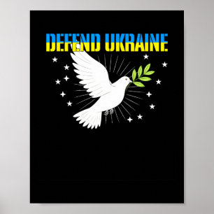 Verdedig Oekraïne Vredesduif  Poster