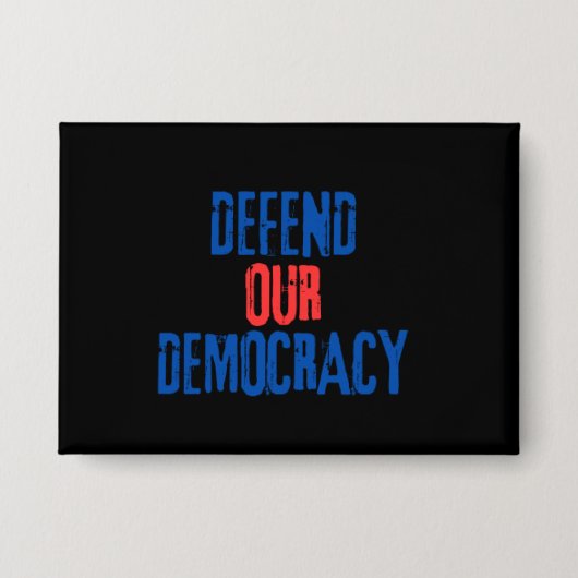 Verdedig onze democratie button (Voorkant)