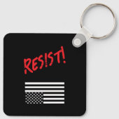 Verdedig onze democratie Metaal Sleutelhanger (Achterkant)