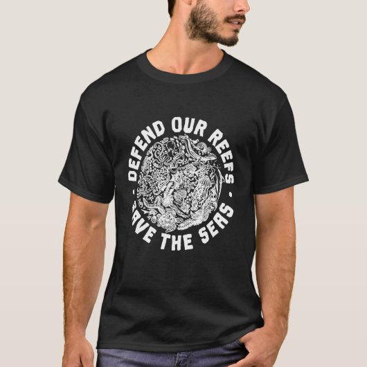 Verdedig onze riffen Save the Zeeen Conservation S T-shirt (Voorkant)