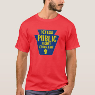 Verdedig openbaar hoger onderwijs in PA Dark T T-shirt