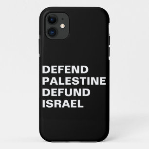 Verdedig Palestina defund Israël - Anti Israël Case-Mate iPhone Case