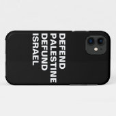 Verdedig Palestina defund Israël - Anti Israël Case-Mate iPhone Case (Achterkant (horizontaal))