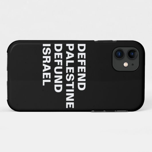 Verdedig Palestina defund Israël - Anti Israël Case-Mate iPhone Case (Achterkant (horizontaal))