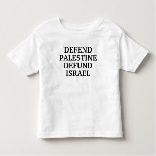 Verdedig Palestina defund Israël - Anti Israël Kinder Shirts