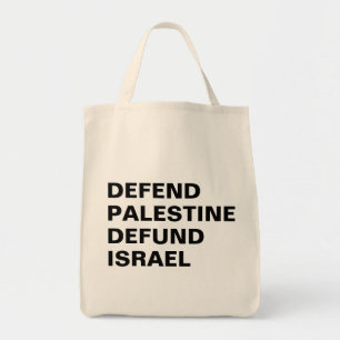 Verdedig Palestina, onttrek Israël de financiering Tote Bag